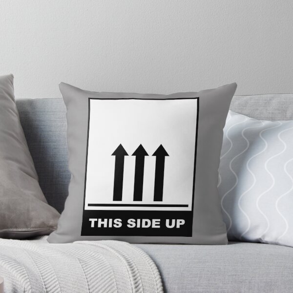 Item preview, This side up (3 arrows, black) label sticker sign designed and sold by SolidEarthArt.