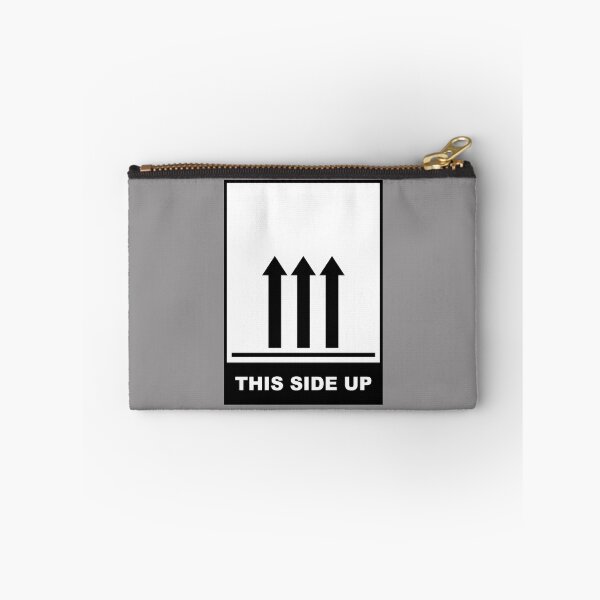 Item preview, This side up (3 arrows, black) label sticker sign designed and sold by SolidEarthArt.