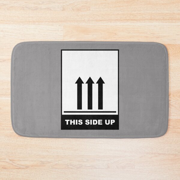 Item preview, This side up (3 arrows, black) label sticker sign designed and sold by SolidEarthArt.