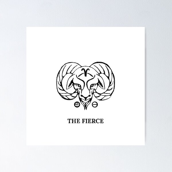 Item preview, Aries Zodiac Sign The Fierce designed and sold by LadyZodiac.