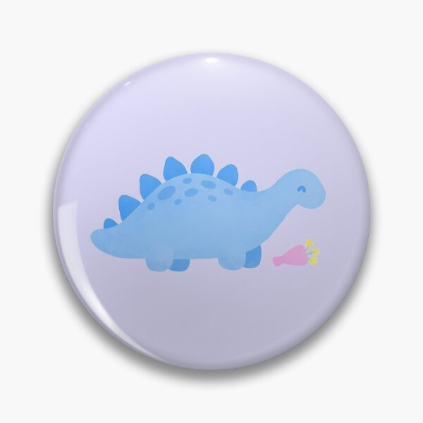 Item preview, Stegosaurus with a Bunch of Flowers designed and sold by Amy Humphries.
