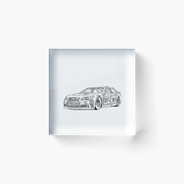 Item preview, Chevy 24 Super NAPA Racing Wireframe designed and sold by Auto-Prints.
