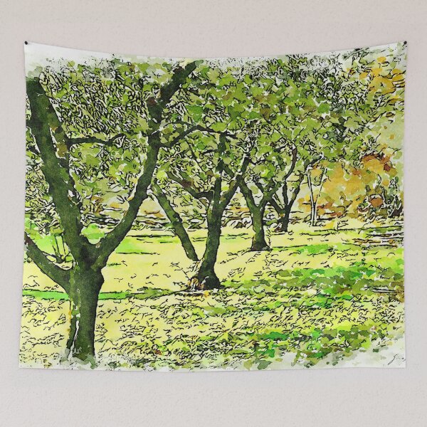Item preview, Hortus Conclusus: row of trees designed and sold by Giuseppe Cocco.