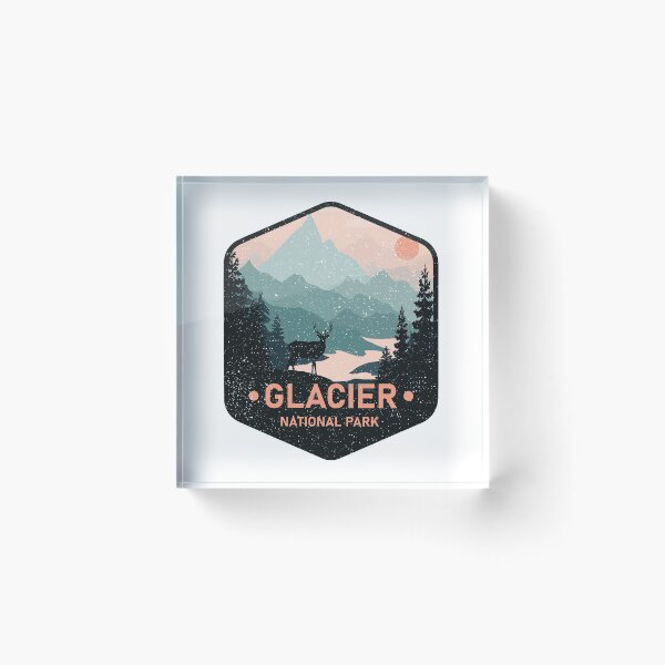 Item preview, Vintage Glacier National Park Deer Nature Mountain Gifts designed and sold by kalpanik_Rehana_Begum.