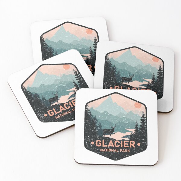 Item preview, Vintage Glacier National Park Deer Nature Mountain Gifts designed and sold by kalpanik_Rehana_Begum.