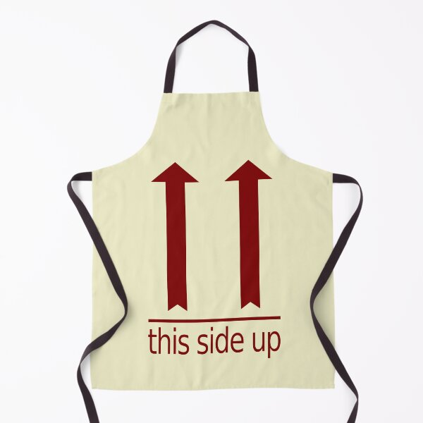 Item preview, This side up (2 arrows, red) label sticker sign designed and sold by SolidEarthArt.