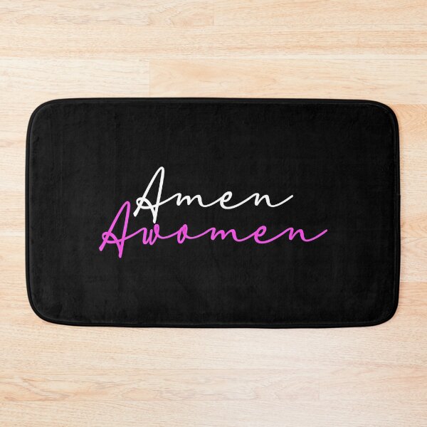 Item preview, Amen Awomen White And Pink Gender Equality designed and sold by Paulina Vanlife.