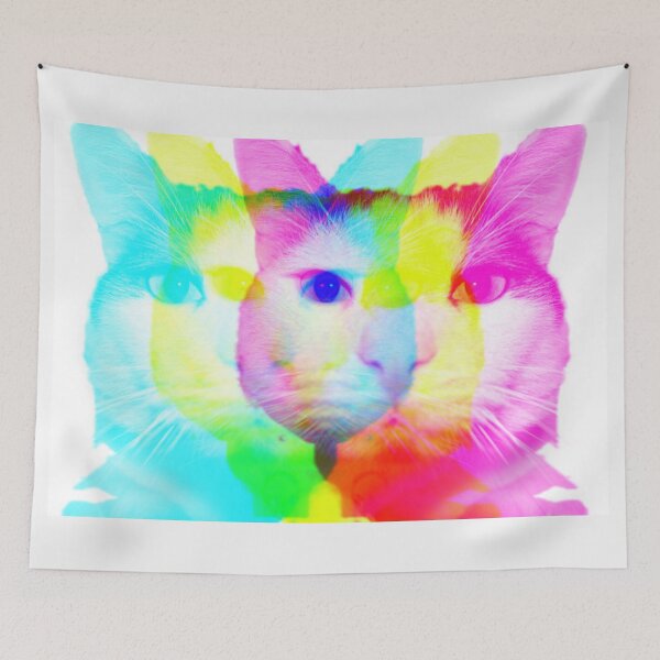 Item preview, Prismatic Cat Addict designed and sold by FelonyJayne.