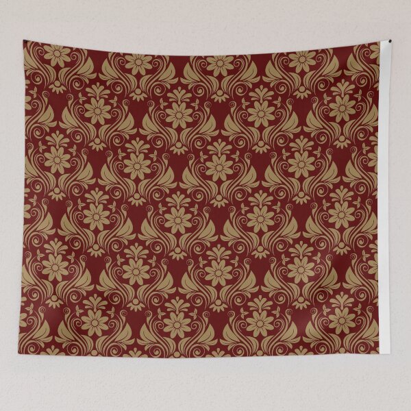 Item preview, luxurious golden Flower Leave motif designed and sold by Zuepfelmuetzen.