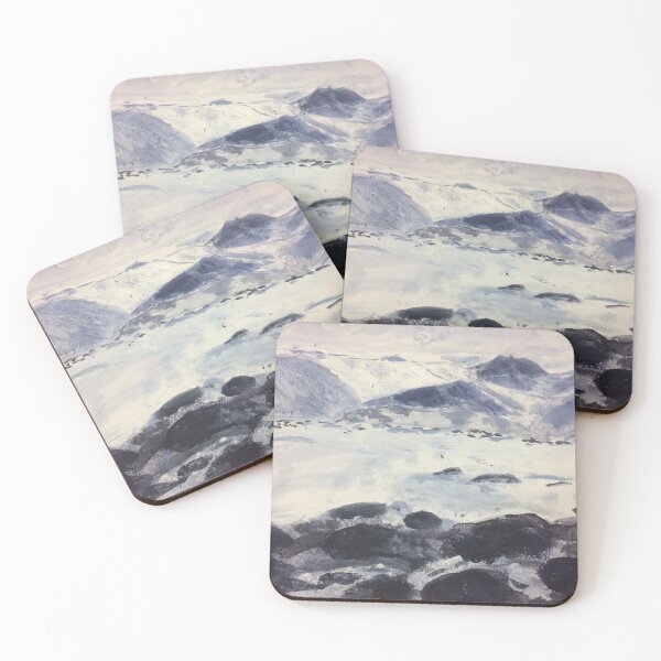 Item preview, Snowy mountain scene designed and sold by Juliejart.