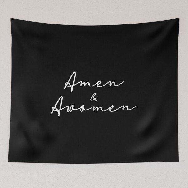 Item preview, Amen & Awomen White Gender Equality designed and sold by Paulina Vanlife.