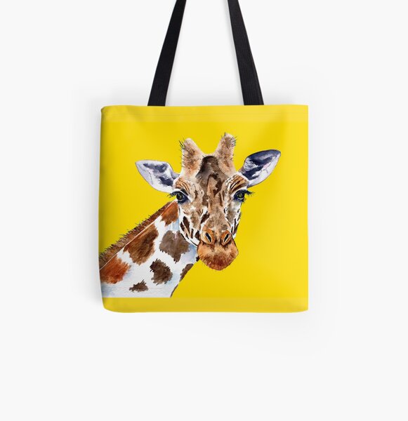 Giraffe All Over Print Tote Bag