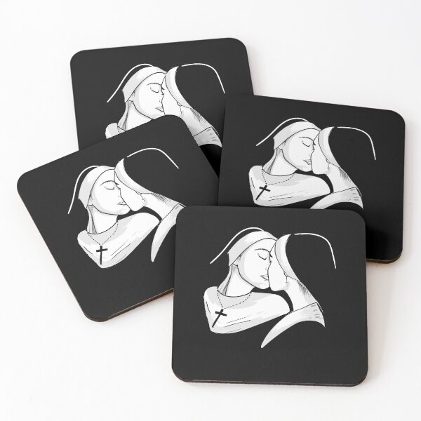 Item preview, Lesbian Kiss Nun Bondage Satanic Bdsm designed and sold by MagicFireGhost.