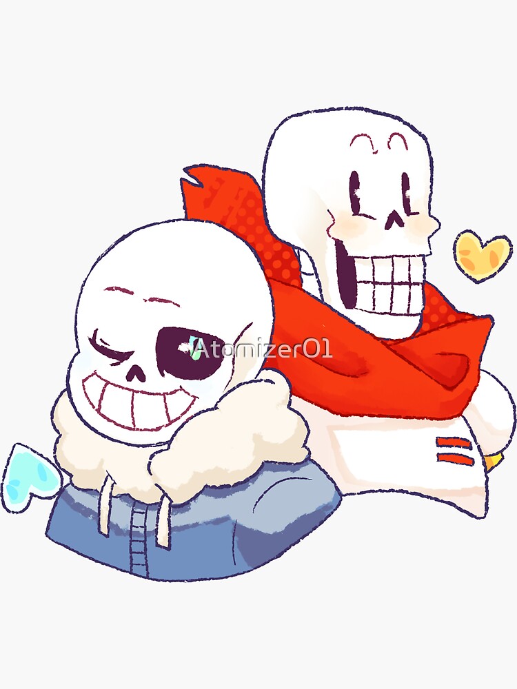 sans and papyrus | Sticker