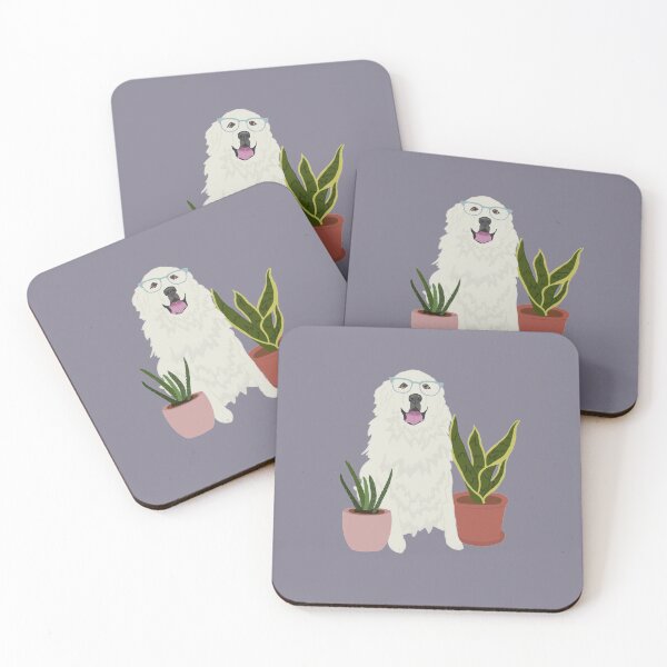 Item preview, Great Pyrenees Houseplants Pattern  designed and sold by KantstandyaC.