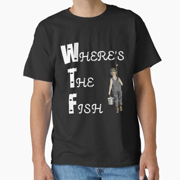 Item preview, Where's The Fish Boy With Fishing Pole and Pail in Overalls designed and sold by KeysTreasures.