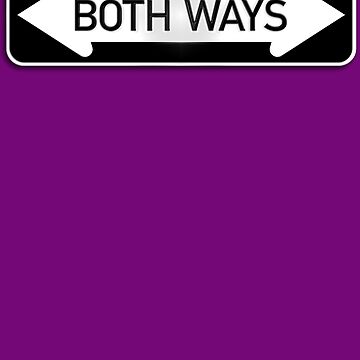 Artwork thumbnail, Both Ways Street Sign - LGBT Transgender Bisexual LGBTQAI by andabelart