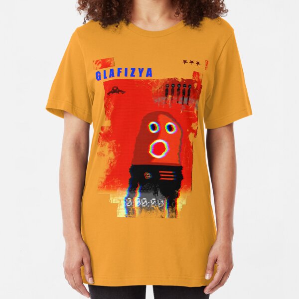 glafizya "time is up" Slim Fit T-Shirt