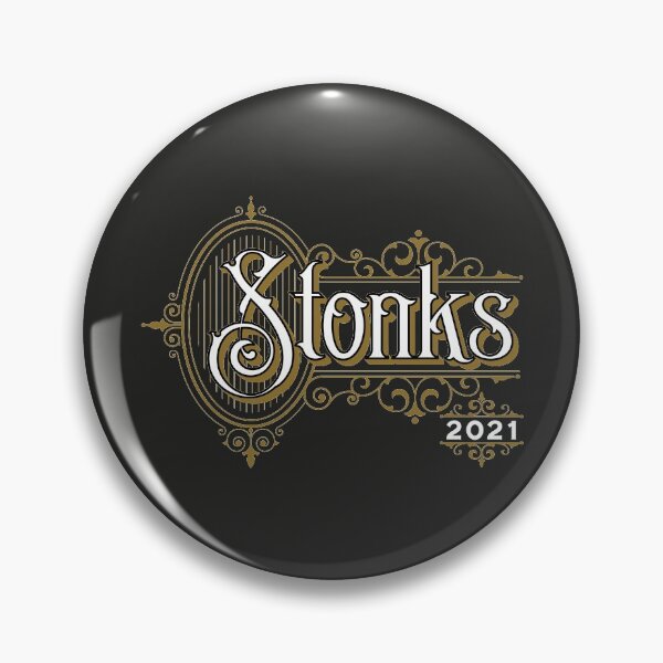 Item preview, GameStonks 2021 Vintage Badge designed and sold by PosterpartyCo.