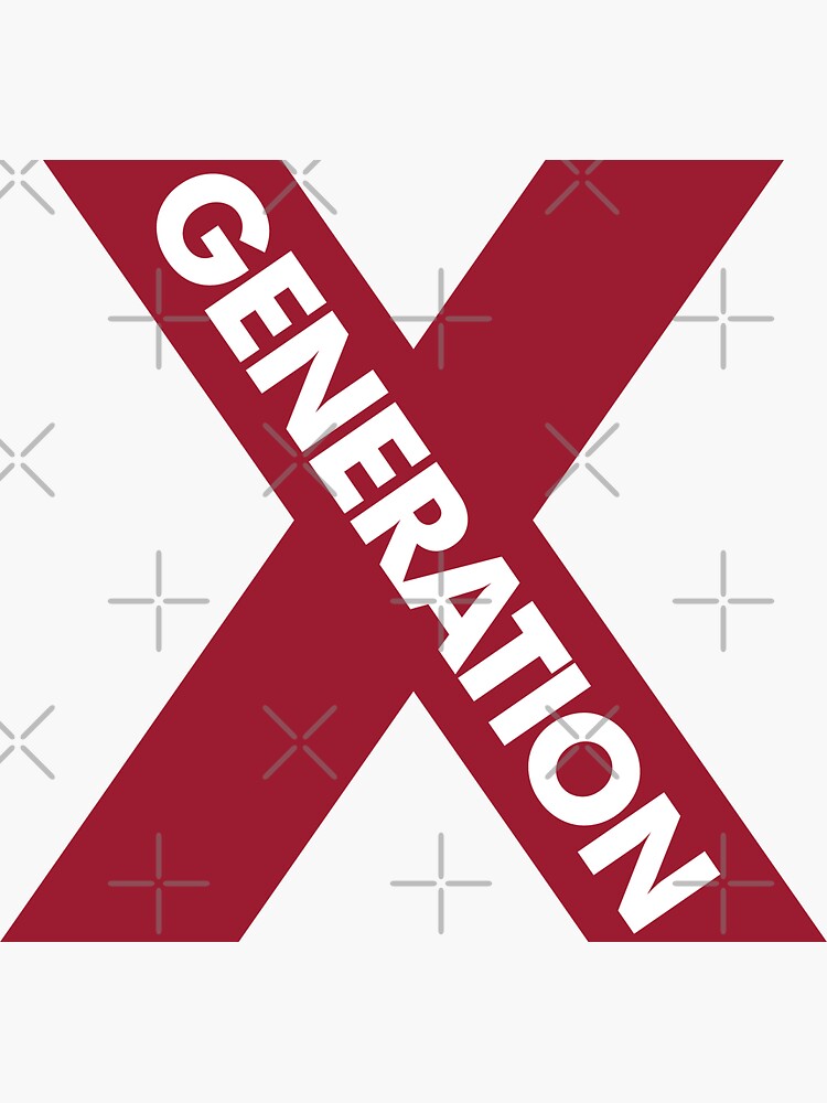 "Gen X" Sticker by denisn Redbubble