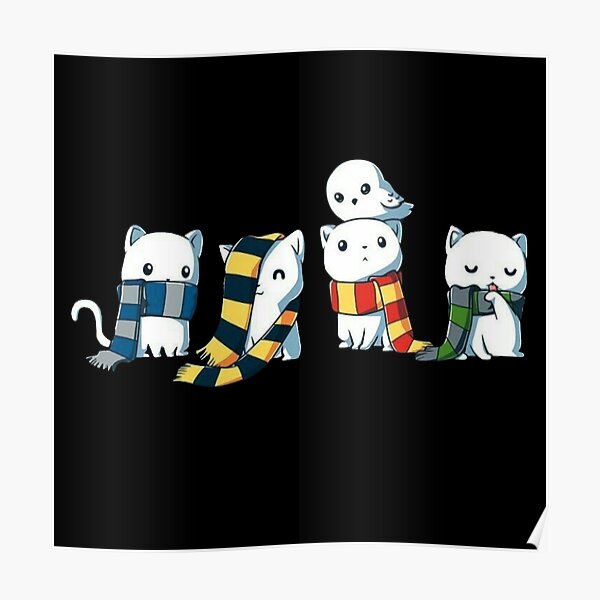 4 magical kitties Poster