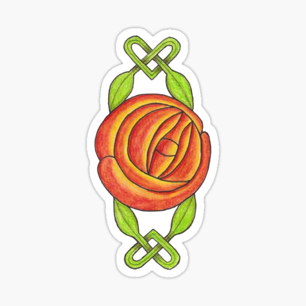Valentine Rose Sticker