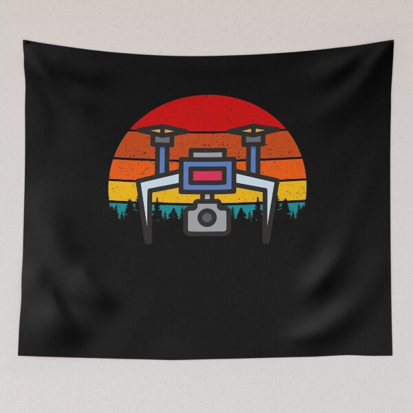 Item preview, Droning Photography Quadcopter Pilot FPV Drone Vintage Retro designed and sold by trendo.