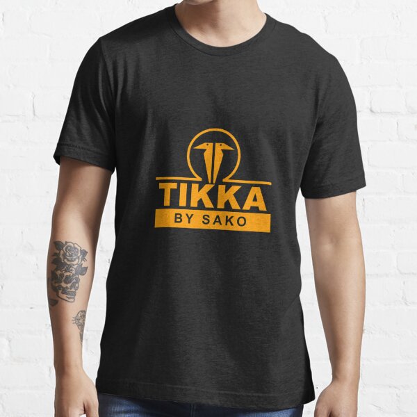 T-Shirt Tikka Logo Sako Tactical Hunting Riffles Black & Whit T-Shirt Size S-5XL 