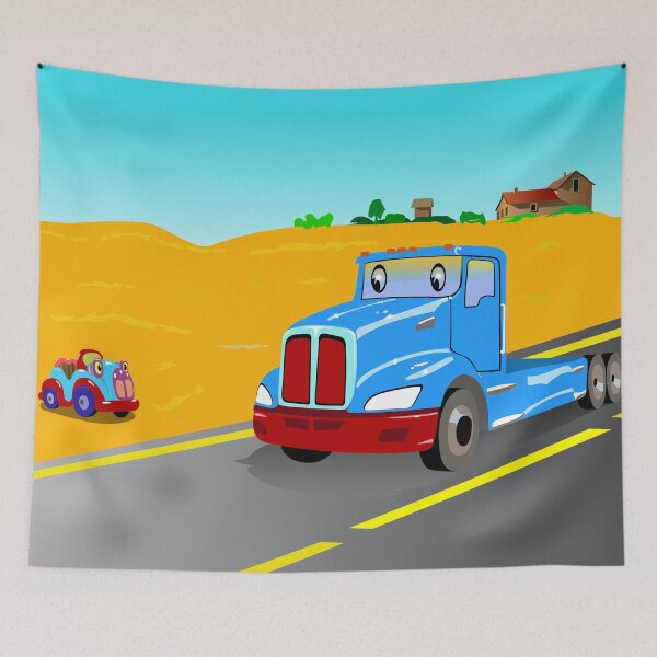 Item preview, Meeting on the road of two cartoon cars. designed and sold by Ihor Ivanov.
