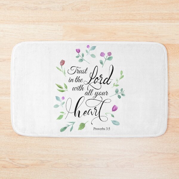 Item preview, Trust in the Lord Watercolor Black designed and sold by amazingjoy.