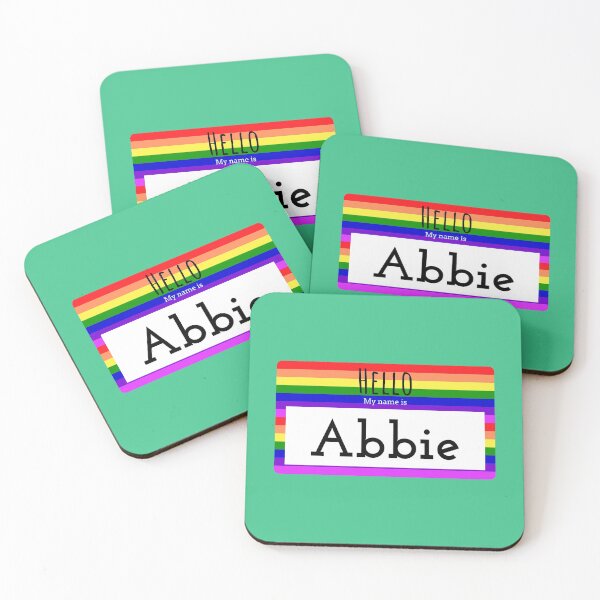 Item preview, Abbie Nametag  designed and sold by TrackinDaTrends.