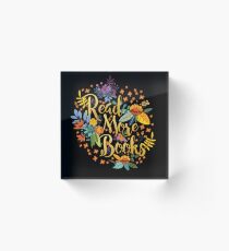 Read More Livres - Floral Gold - Black Bloc acrylique