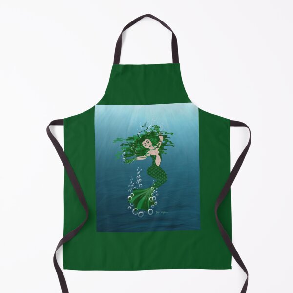 Item preview, Green mermaid designed and sold by PixiefootStudio.
