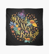 Lesen Sie mehr Bücher - Floral Gold - Schwarz Tuch