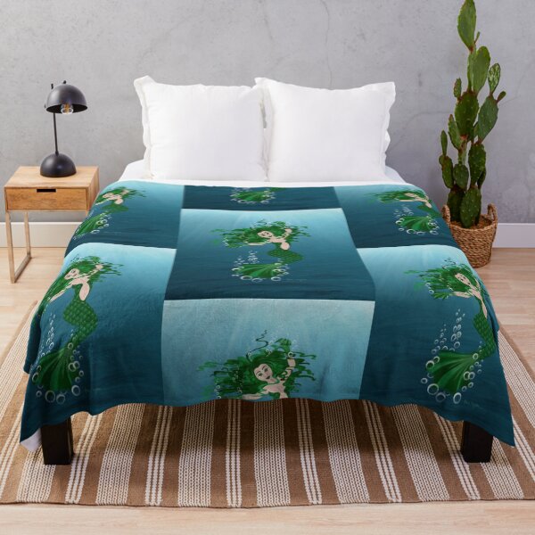 Item preview, Green mermaid designed and sold by PixiefootStudio.