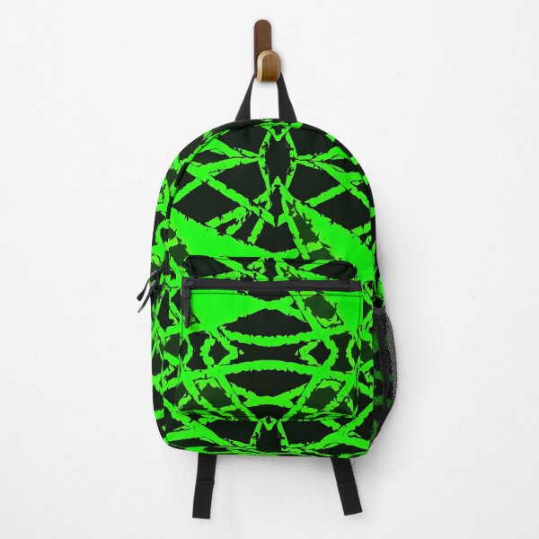 Item preview, Triangle structure grid mesh lines stripes black green designed and sold by tada-leipzig.