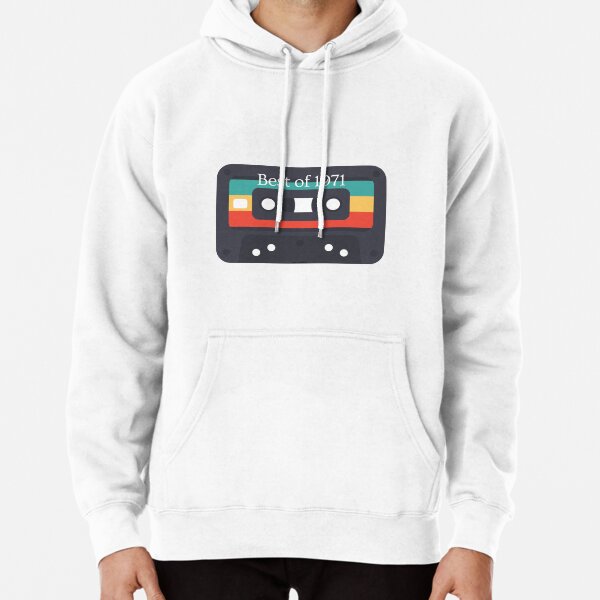 Best Of 1971 50st Birthday Gifts Cassette Tape Vintage Pullover Hoodie