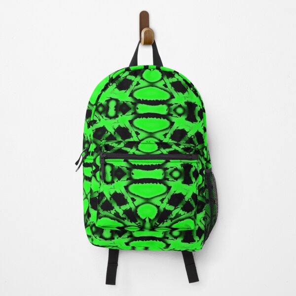 Item preview, oval structure grid mesh lines stripes black green designed and sold by tada-leipzig.