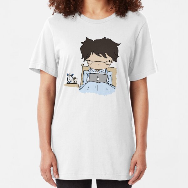 Q In Pyjamas (without text) Slim Fit T-Shirt
