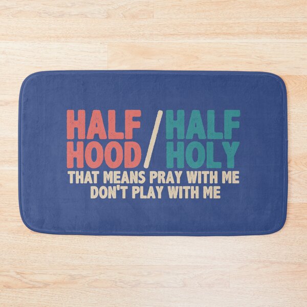 Artikelvorschau, Half Hood Half Holy Vintage Bete mit mir, aber spiele nicht mit mir Christian Quote Gift entworfen und verkauft von alenaz.