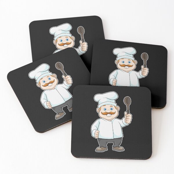 Item preview, Chef with Chef's hat & Soup spoon designed and sold by Snabdesign84.