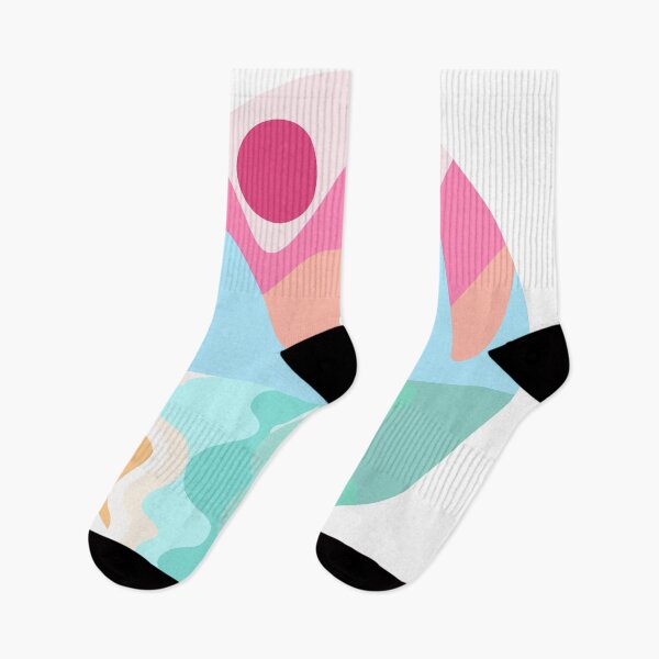 Item preview, Beach Illustration pink and blue tones  designed and sold by Gabrielle Freitas.
