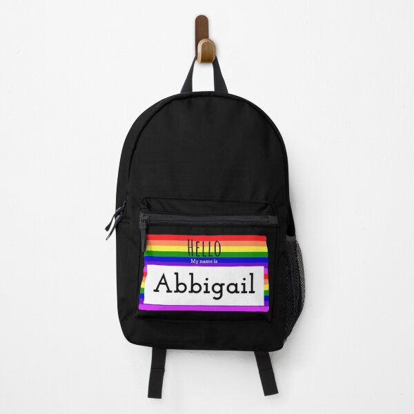 Item preview, Abbigail Rainbow Nametag designed and sold by TrackinDaTrends.