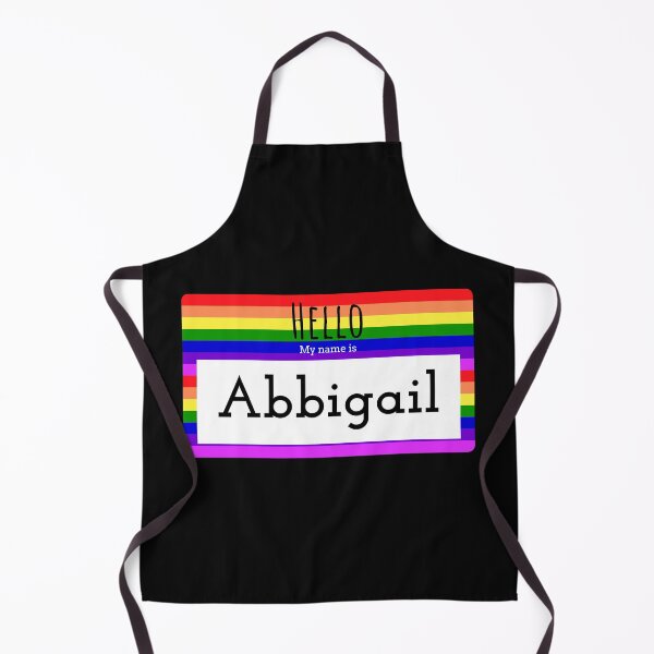 Item preview, Abbigail Rainbow Nametag designed and sold by TrackinDaTrends.