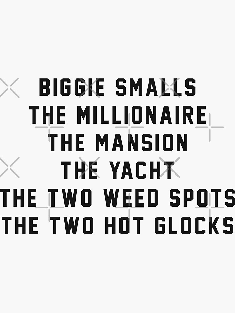 biggie smalls millionaire mansion yacht lyrics