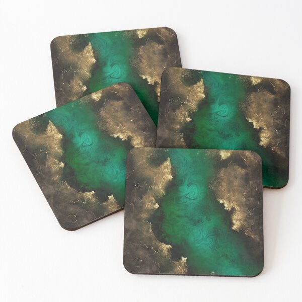 Item preview, A Malachite river flowing throgh a golden texture.  designed and sold by Natalia  Tan.