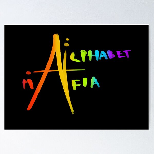 Artikel-Vorschau von Alphabet Mafia Regenbogen (Schwarz), designt und verkauft von Aesthete-by-R.