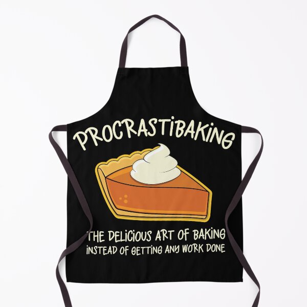 Item preview, Procrastibaking Funny Baking and Pie Graphic designed and sold by Huhnerdieb Apparel.
