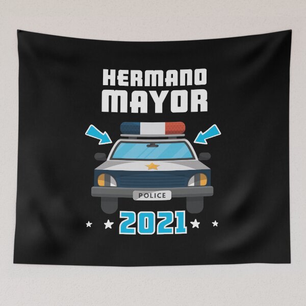 Item preview, Hermano Mayor Police Blue Light Big Brother 2021 designed and sold by maddinstgt.