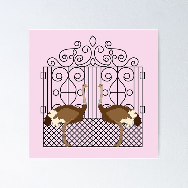 Item preview, Ostrich Fence designed and sold by Lacy Sciple.